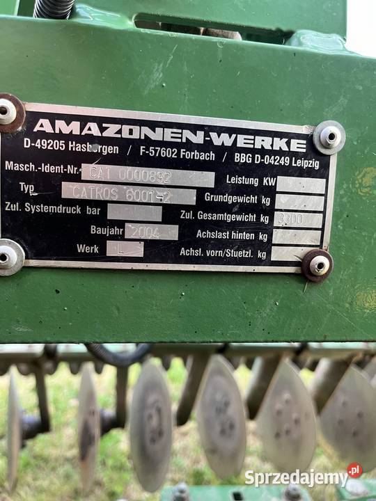 Amazone catros 6001 nieuszkodzony Trojanów sprzedam
