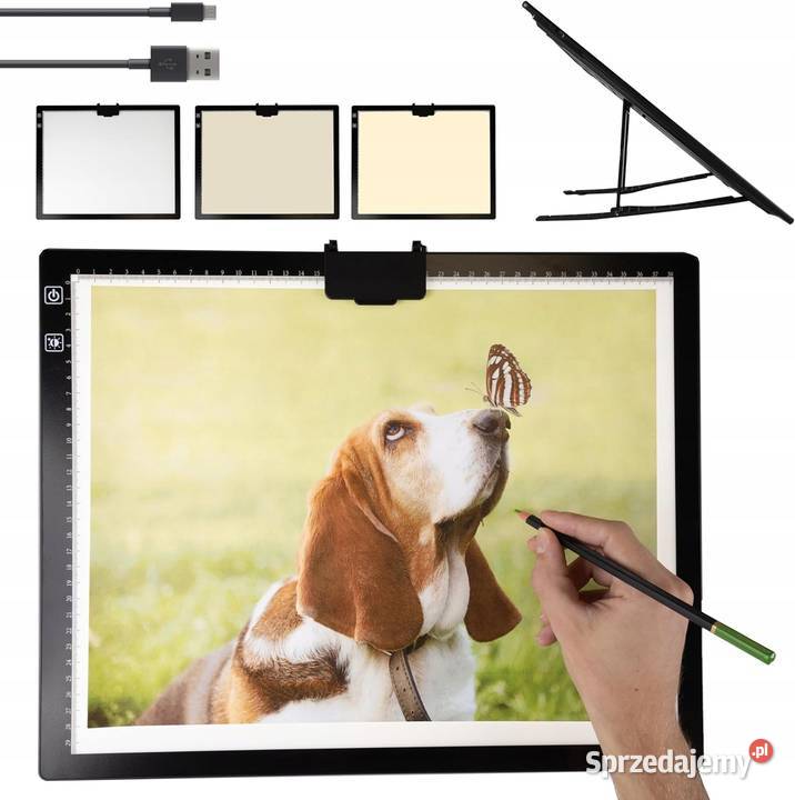 Deska kreślarska Ultralekka podświetlana LED