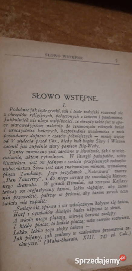 ŚAKUNTALA CZYLI PIERŚCIEŃ FATALNY KALIDASA Iwno sprzedam