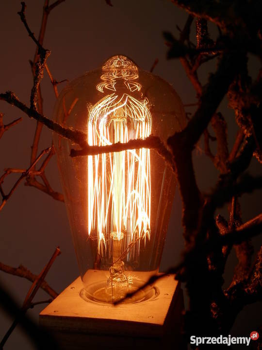 Lampa drewniana ręcznie wykonana JELEŃ Szczecinek