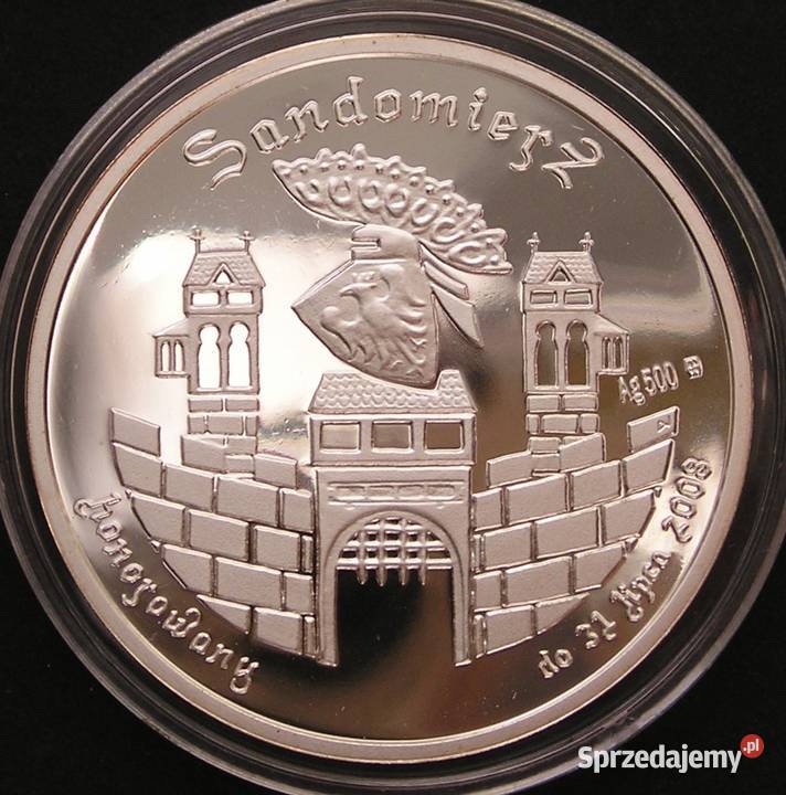 Polska 40 goworków 2008 Sandomierz SREBRO stan 1 sprzedam