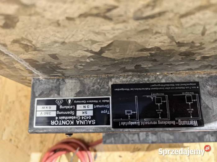 Elektryczny Piec Do Sauny Sterownikiem Saunalux Gdańsk sprzedam