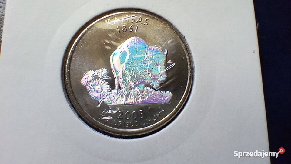 Stare monety 14 dolar 2005 Kansas USA hologram Lesko