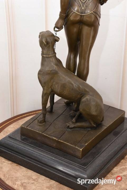 Kleopatra z Panterą Wielka Figura z Brązu Kraków