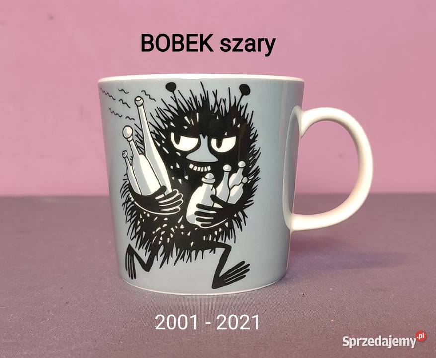 Muminki KUBEK Moomin Arabia Finland BOBEK szary Jasień