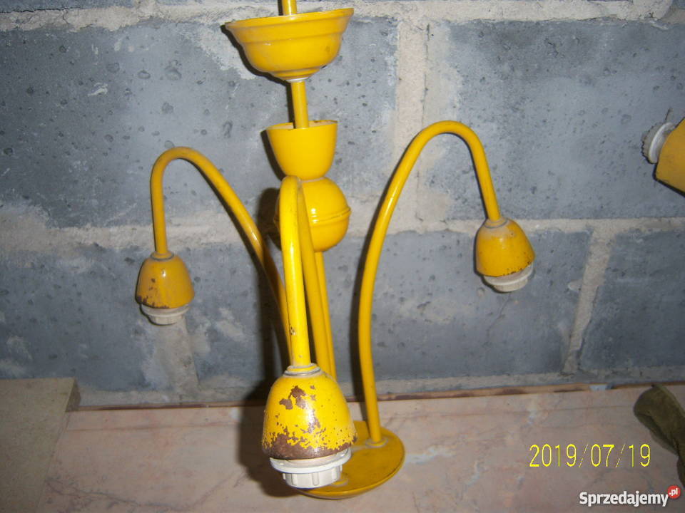 Żyrandol lampa żółty polski Kielce