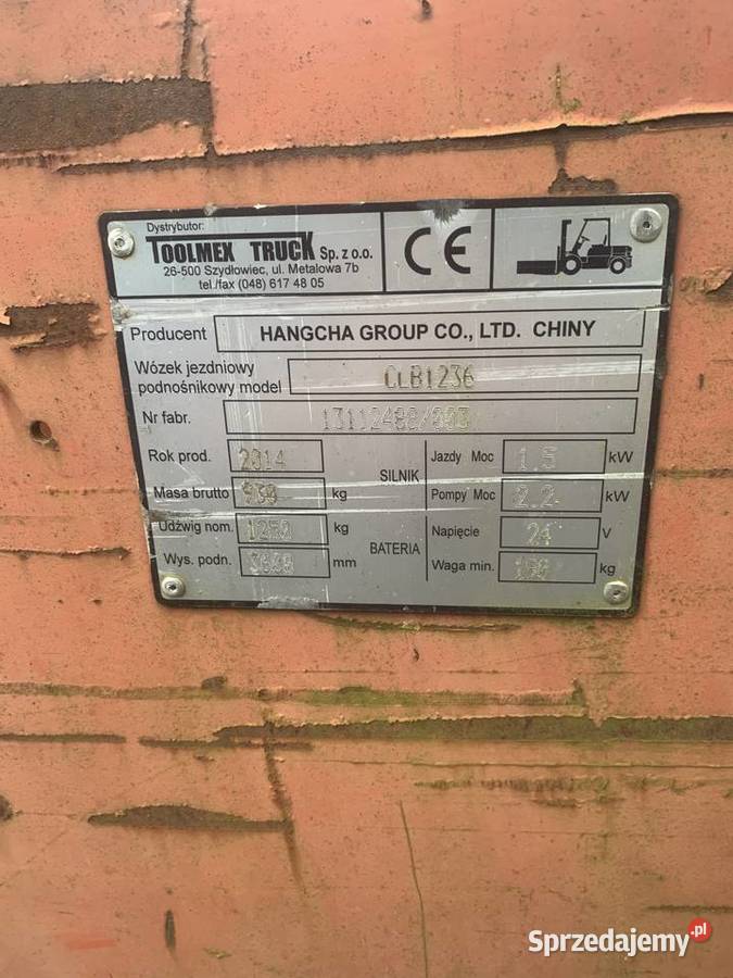 Wózki widłowe elektryczne Wózki widłowe Węgrów