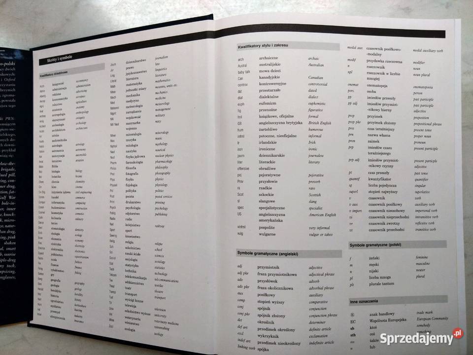 Słownik Terminów Finansowych Angielsko Polski Wielki Słownik Angielsko-Polski PWN Oxford Warszawa - Sprzedajemy.pl