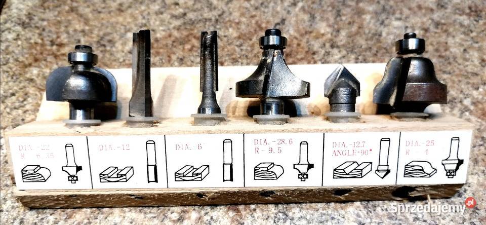 Dwa zestawy profesjonalnych frezów Olsztyn