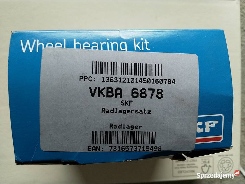 Łożysko koła przód Toyota Yaris SKF VKBA 6878 Lubartów