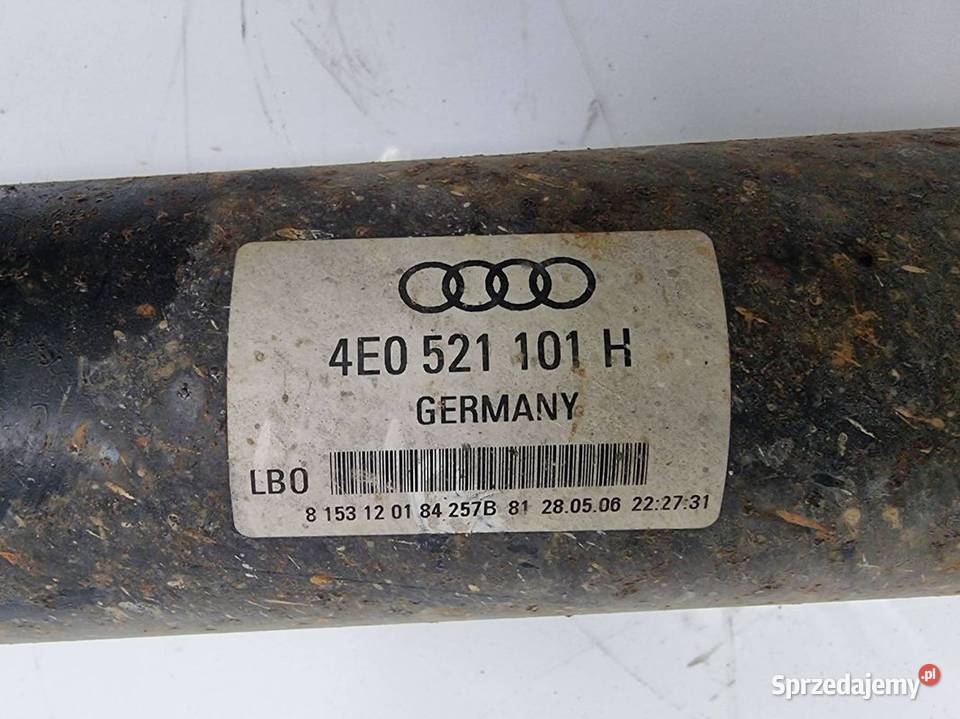 WAŁ NAPĘDOWY AUDI A8 D3 LIFT 4E0521101H Lipno