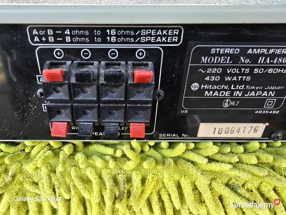 wzmacniacz hitachi HA4800 stereo japan Audio śląskie Chełm Śląski