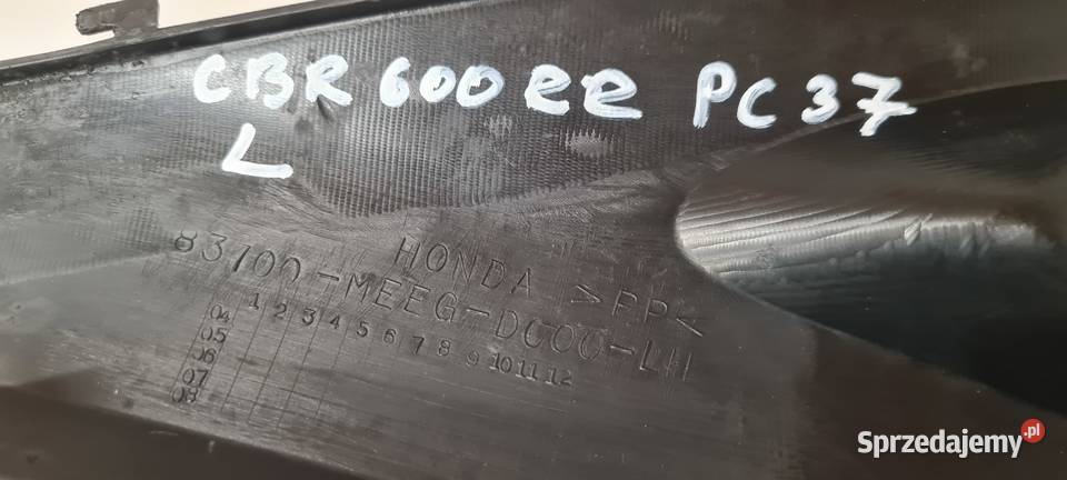 Honda CBR 600 RR PC37 owiewka wypełnienie lewe Warszawa