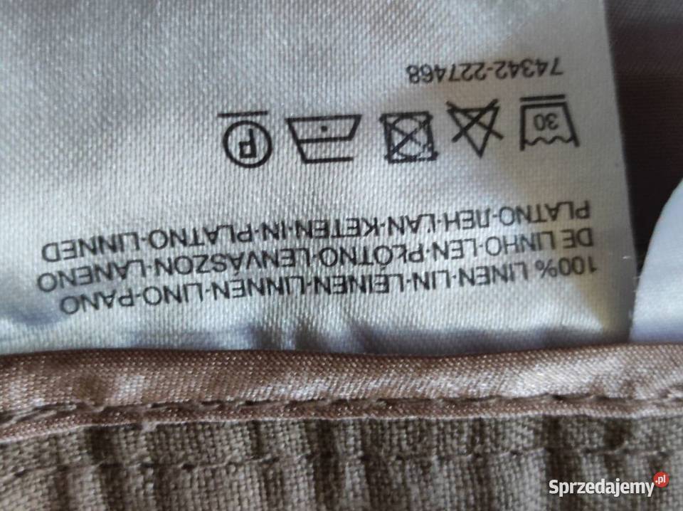 eleganckie wyjściowe letnie spodnie lniane Odzież damska