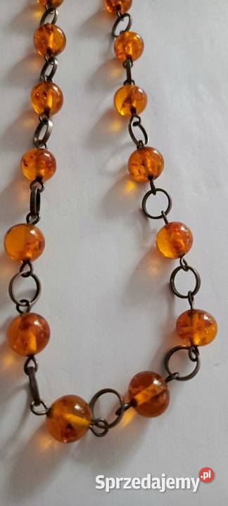 Naszyjnik Bursztyn Fischland srebro