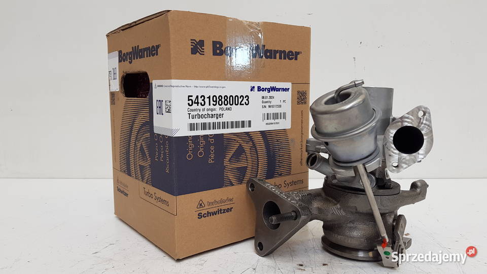 Nowa turbosprężarka BorgWarner KKK 54319880023 Siedlce