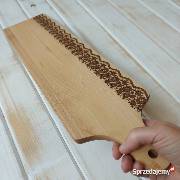 Długa Drewniana Deska do Krojenia i Serwowania Tworkowa