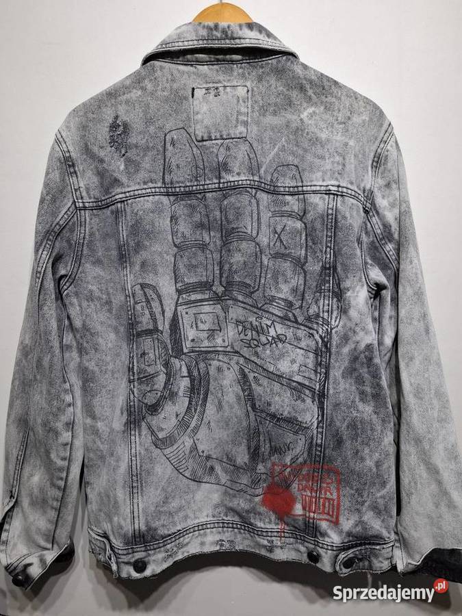 Kurtka M jeansowa Zara Man acid wash przecierana Odzież codzienna Kraków