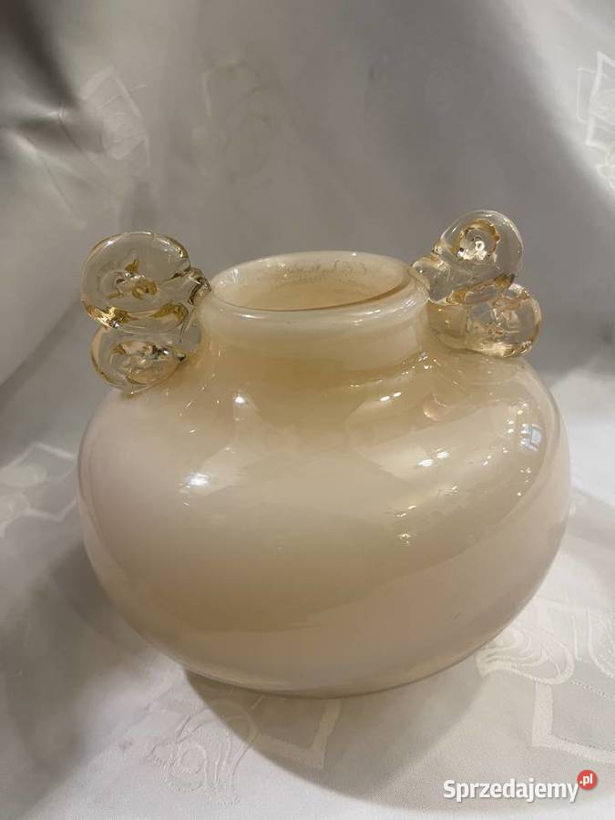Wazon kolekcjonerski Huta szkła Tarnowiec Porcelana i szkło Kraków