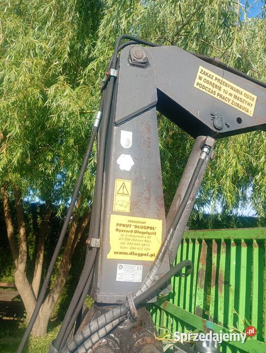 Przyczepa leśna z HDS 8 ton