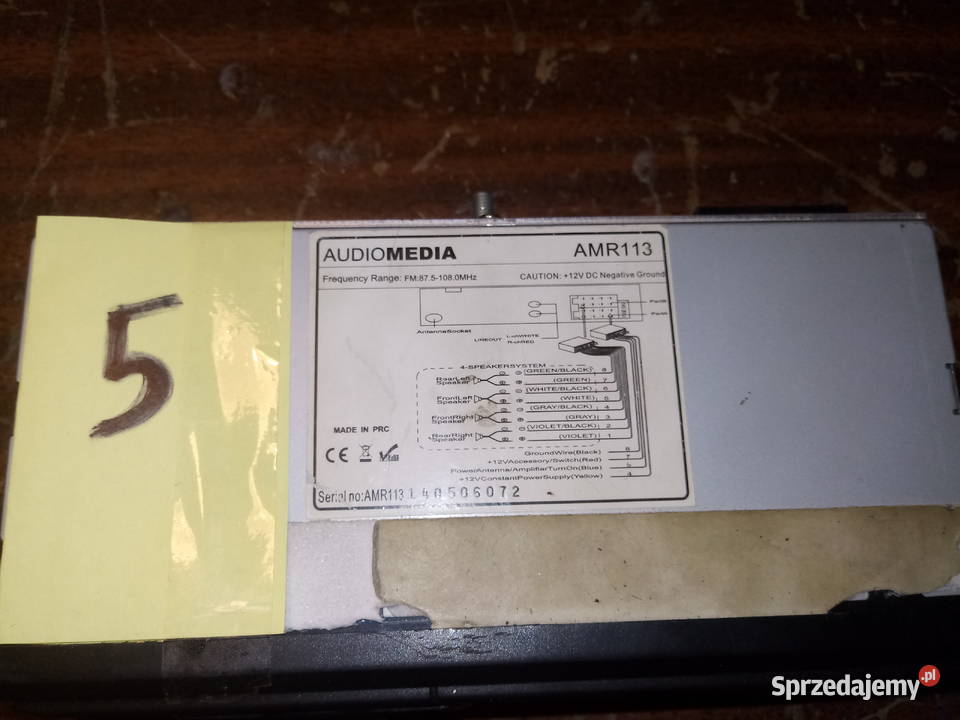 Radio samochodowe AUDIOMEDIA AMR113 Bochnia