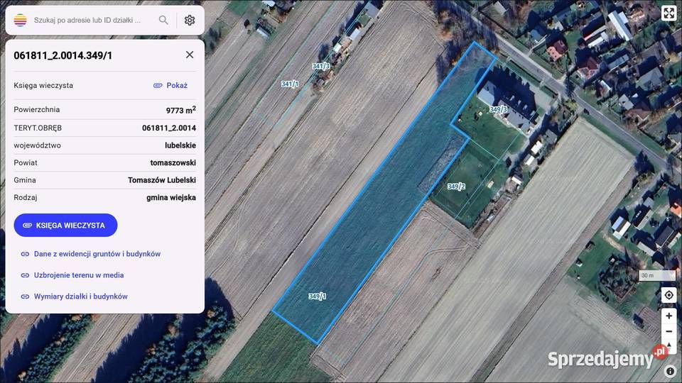 Nieruchomość inwestycyjna Pasieki gmina Tomaszów