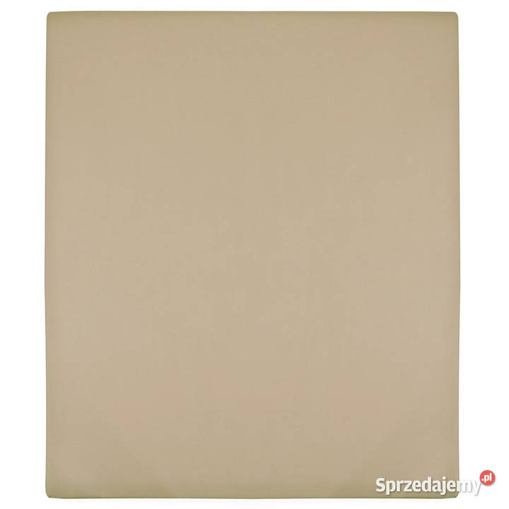 Prześcieradła 2 taupe 180x200 dżersej bawełniany