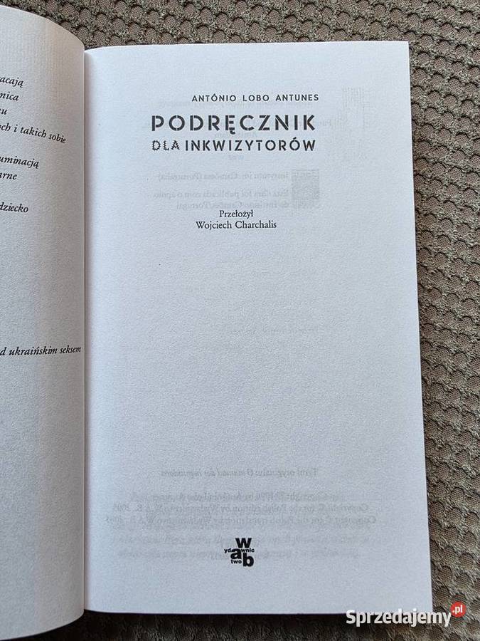 Podręcznik inkwizytorów António Lobo Antunes Kraków