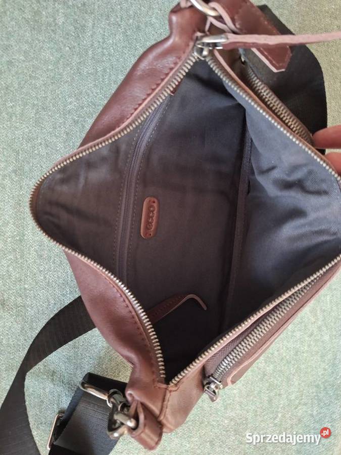 Skórzana torba Ecco crossbody saszetka na ramię Gdańsk sprzedam