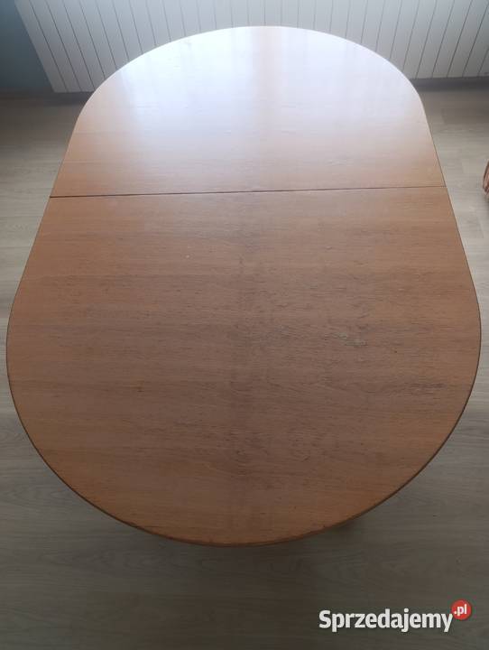 Jasno Brązowy Stół Drewniany krzesła idealny wielkopolskie Nekla sprzedam