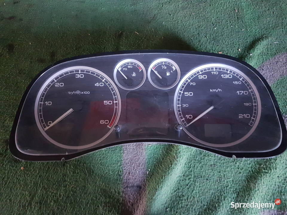 PEUGEOT 307 20 HDI LICZNIK ZEGAR P9636708880E Wyposażenie wnętrza Turek