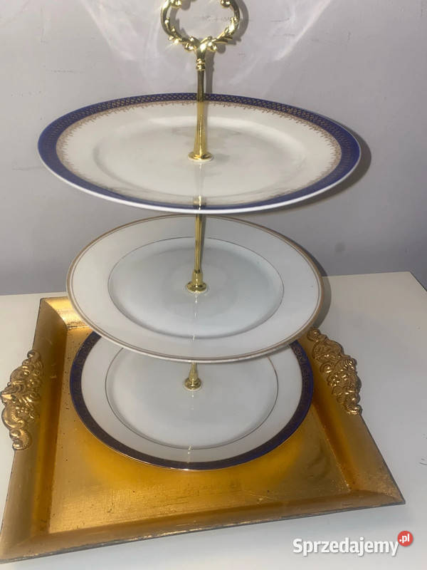 trzy poziomowa patera porcelanowa niemiecka Kraków
