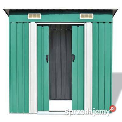 vidaXL Metalowa szopa ogrodowa kolor Warszawa sprzedam