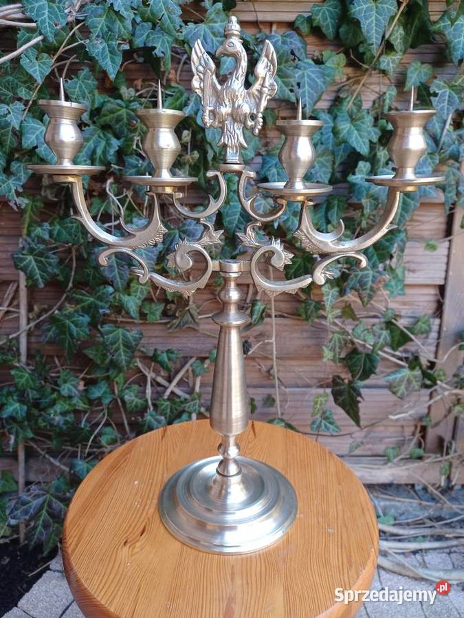Świecznik Księstwo Warszawskie Mosiądz Kolekcja Lampiony i latarnie Poznań