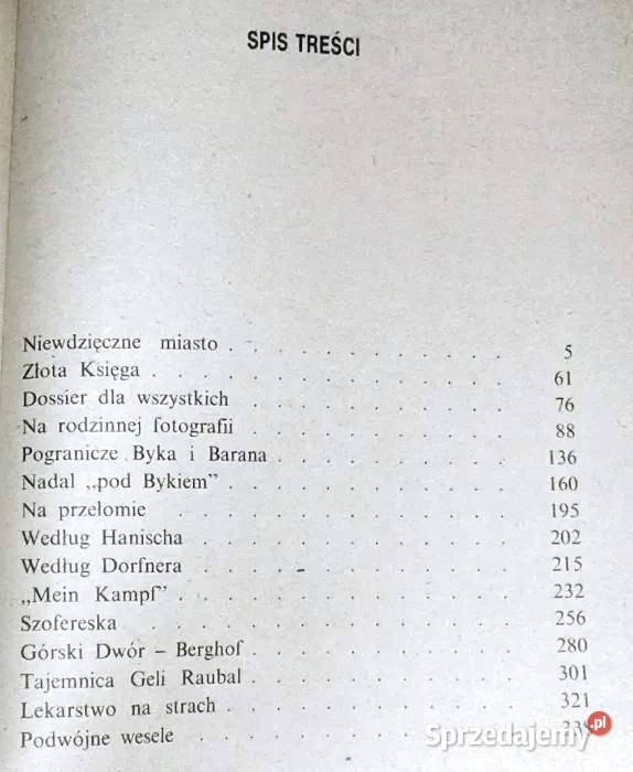 Dossier Hitlera Teczka I Antoni Reński Chełm