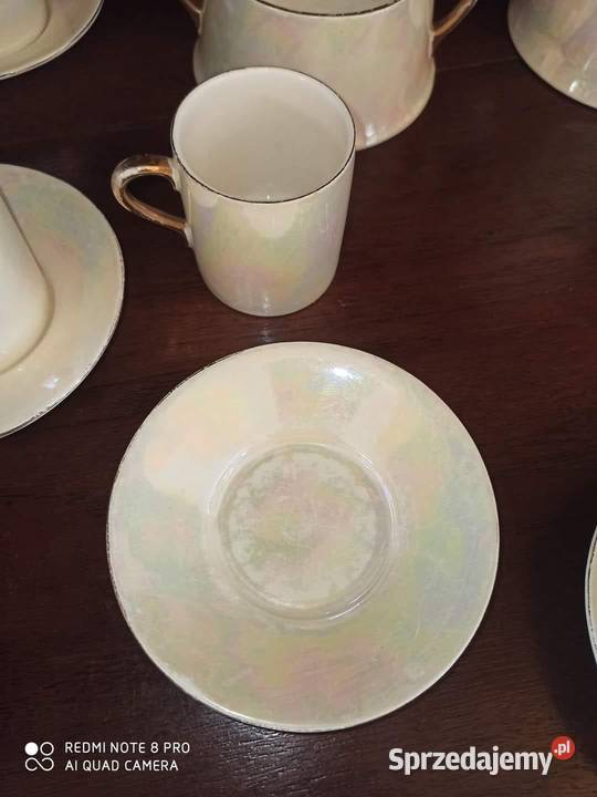 Serwis do kawy espresso Crown Ducal Ware England Porcelana i szkło Gdańsk