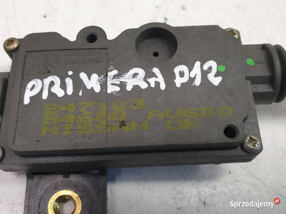 Nissan Primera P12 SIŁOWNIK KLAPKI WLEWU PALIWA Zamki, wkładki i kluczyki