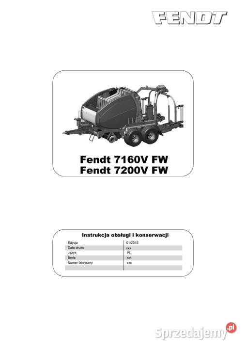 Instrukcja obsługi Fendt Xylon 520 522 524 Pozostałe Szamotuły