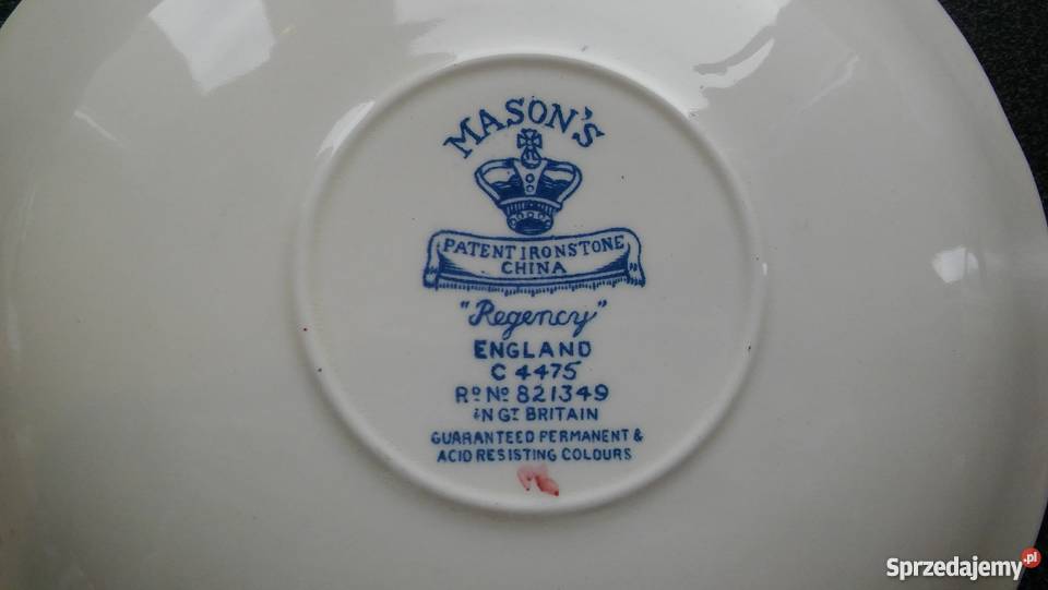 Talerz talerze stara porcelana angielska Masons inny kolor Wyposażenie wnętrz