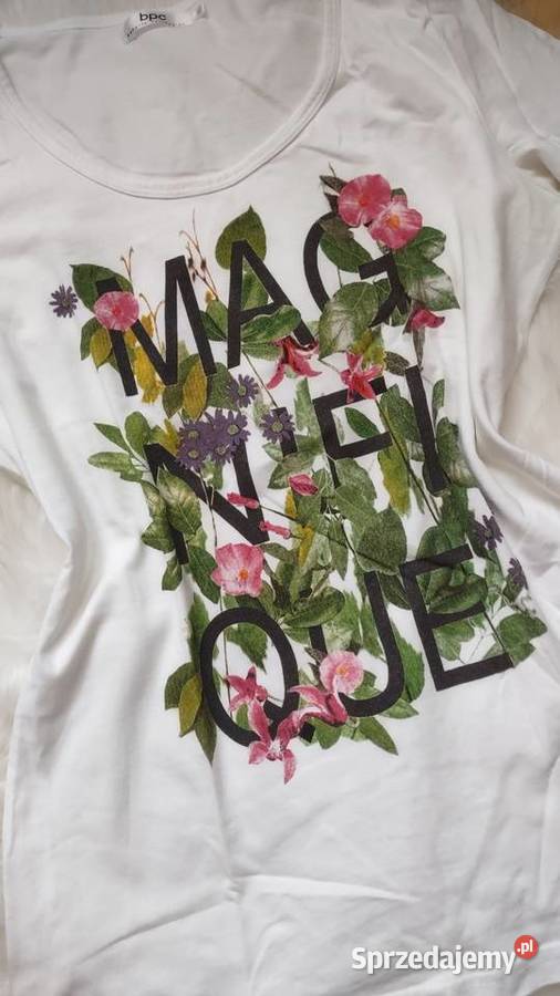 Bluzka damska z roślinnym nadrukiem SM bpc małopolskie