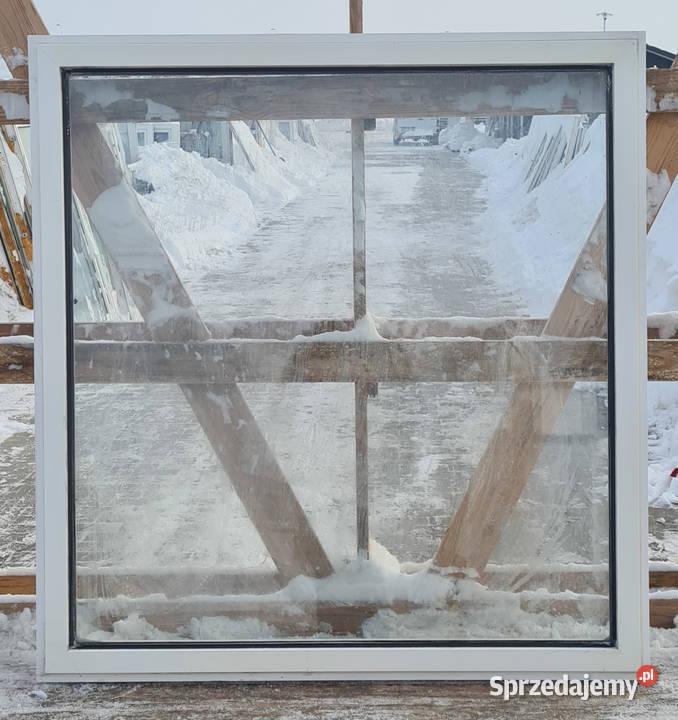 OKNA KacprzaK Witryna 115X120 FIX Używany PCV Siedlce