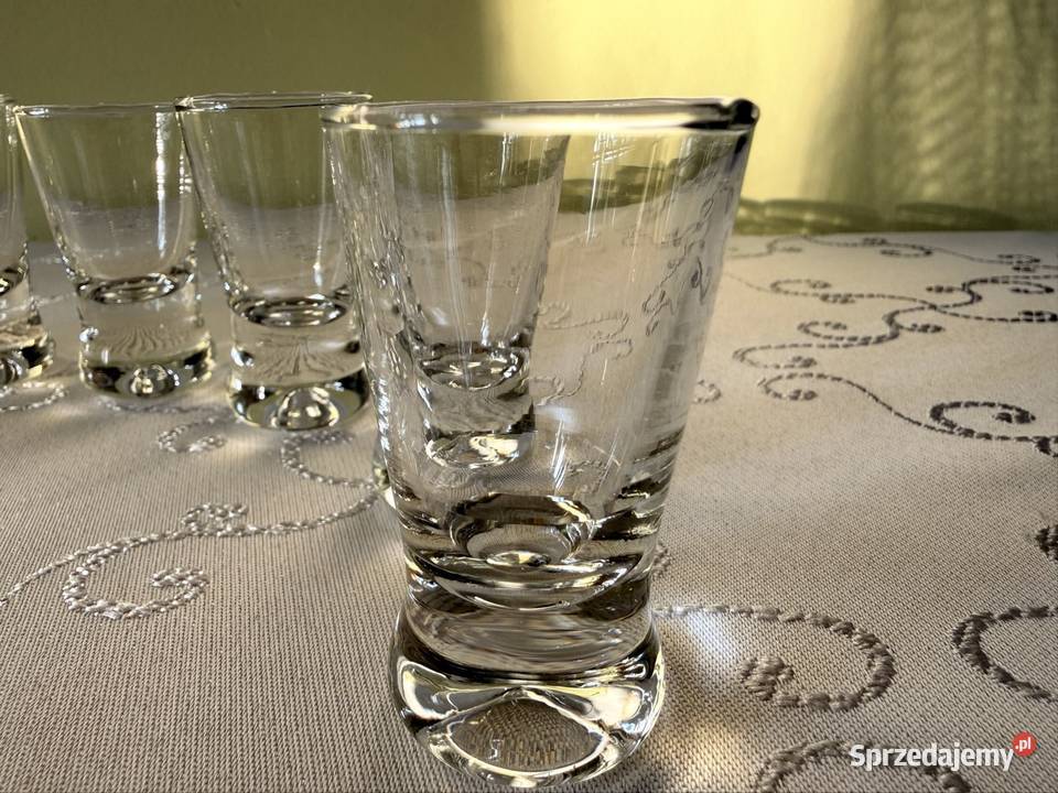 Kieliszki do Wódki 25 ml Komplet 9 Vintage Retro przezroczysty Czerwionka-Leszczyny