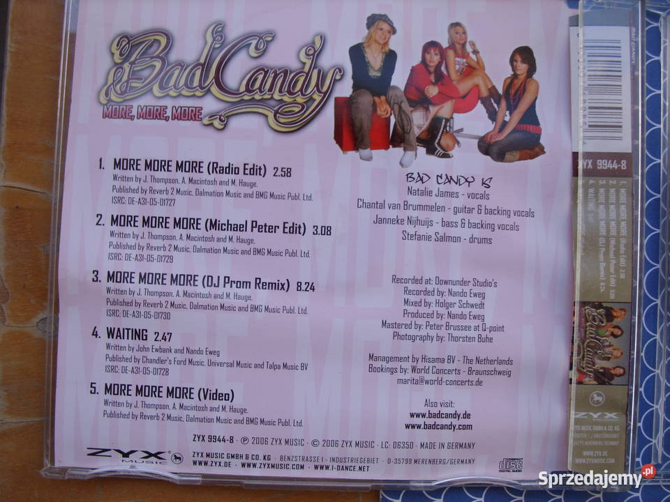 Singiel CD BAD CANDYMORE MORE 2006 dolnośląskie Wołów