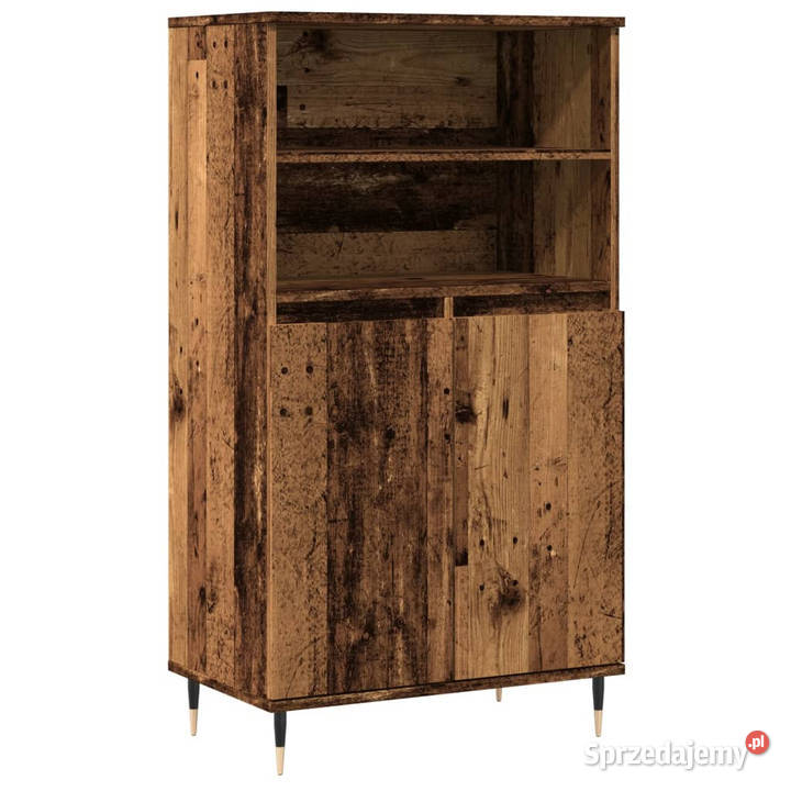 Wysoka szafka stare drewno 60x36x110 WM857458 Warszawa