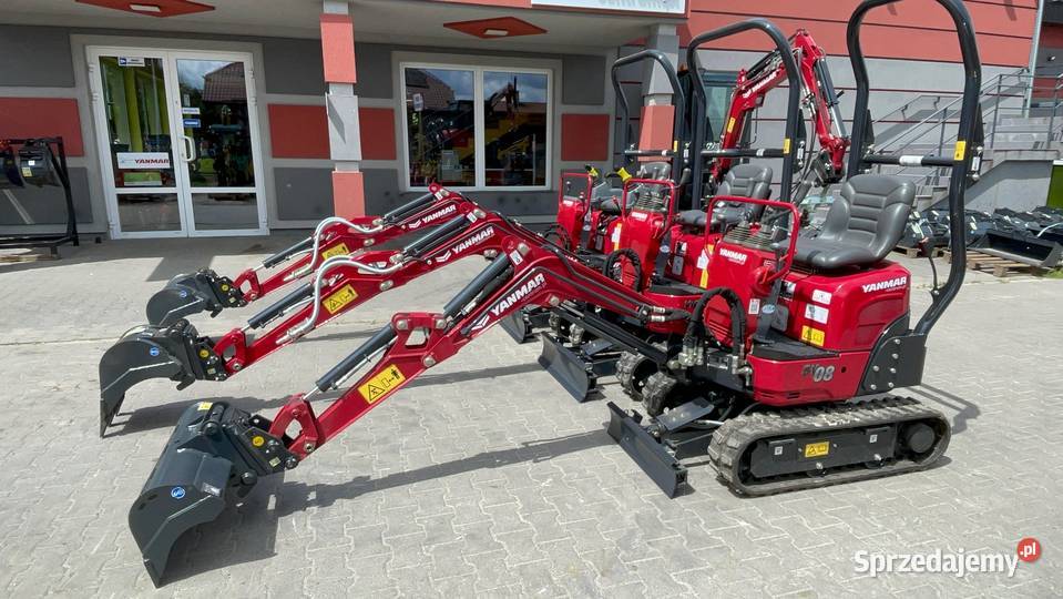 Nowa minikoparka YANMAR SV08 2022 r RĘKI LEASING Łagiewniki Nowe sprzedam