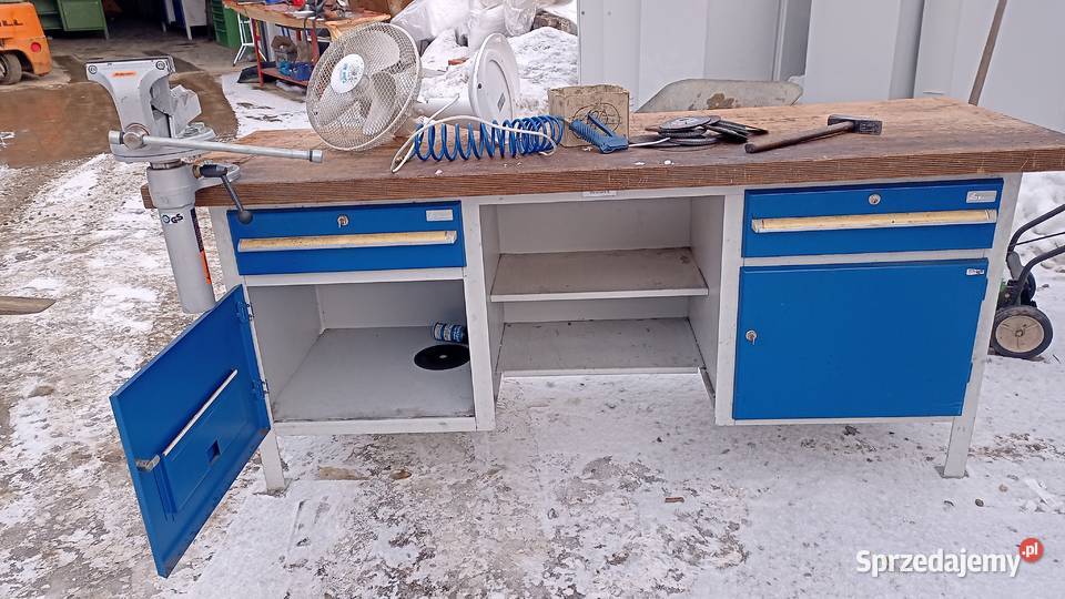 stół warsztatowy ślusarskistół roboczy imadło Brzesko