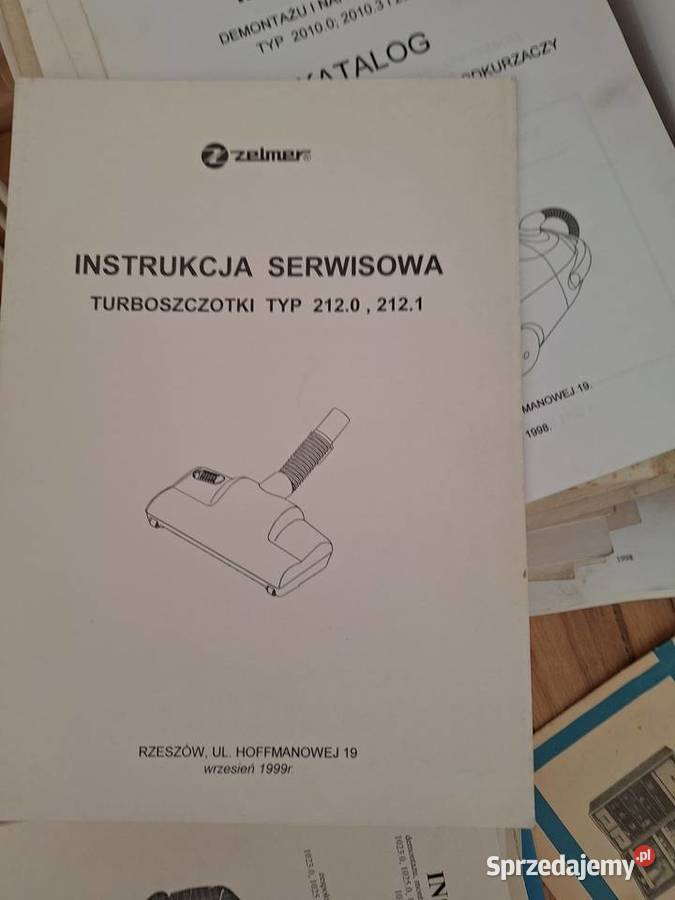 istrukcje serwisowe do sprzętów ZELMER Pozostałe podkarpackie Rzeszów