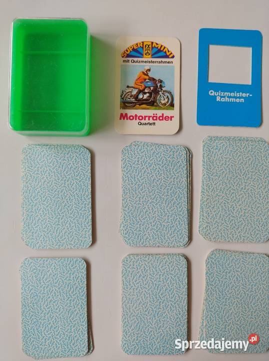 Kolekcjonerskie karty z motocyklami