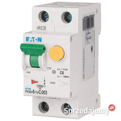 EATON pknm61nc003mw 6A1PN C 30mA AC Dąbrowa Górnicza