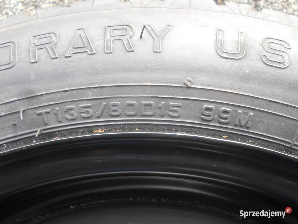 Koło dojazdowe Nissan 15 4x1143 4J T13580R15 Kamieniec